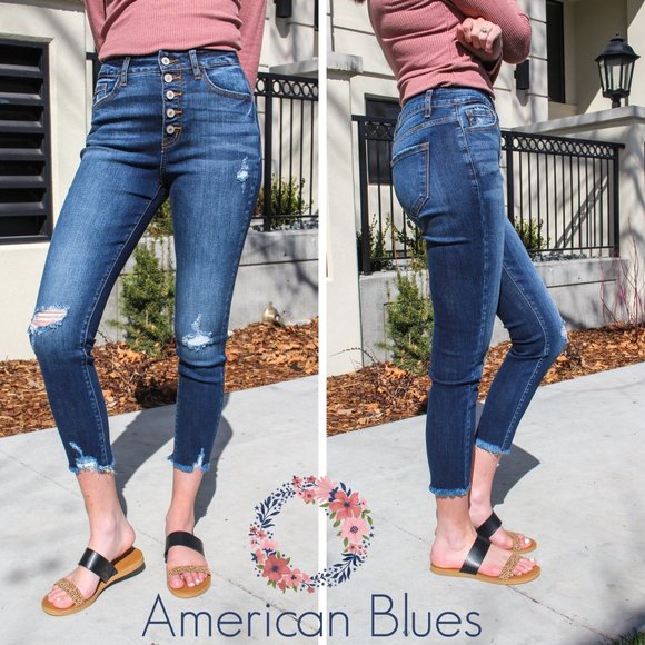 NWT KanCan Jeans Geneva Button Fly Ankle Skinny - Picture 3 of 8